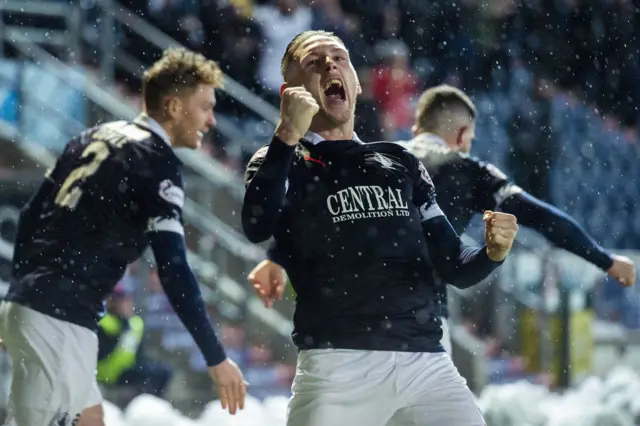 Declan McManus scored the opening goal for League One Falkirk