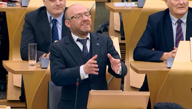 Scottish Green Party co-leader Patrick Harvie