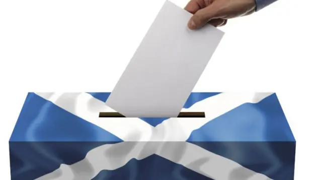 Saltire ballot box