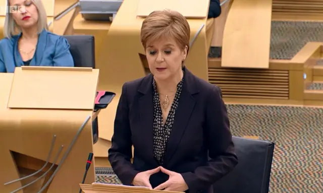 First Minister Nicola Sturgeon