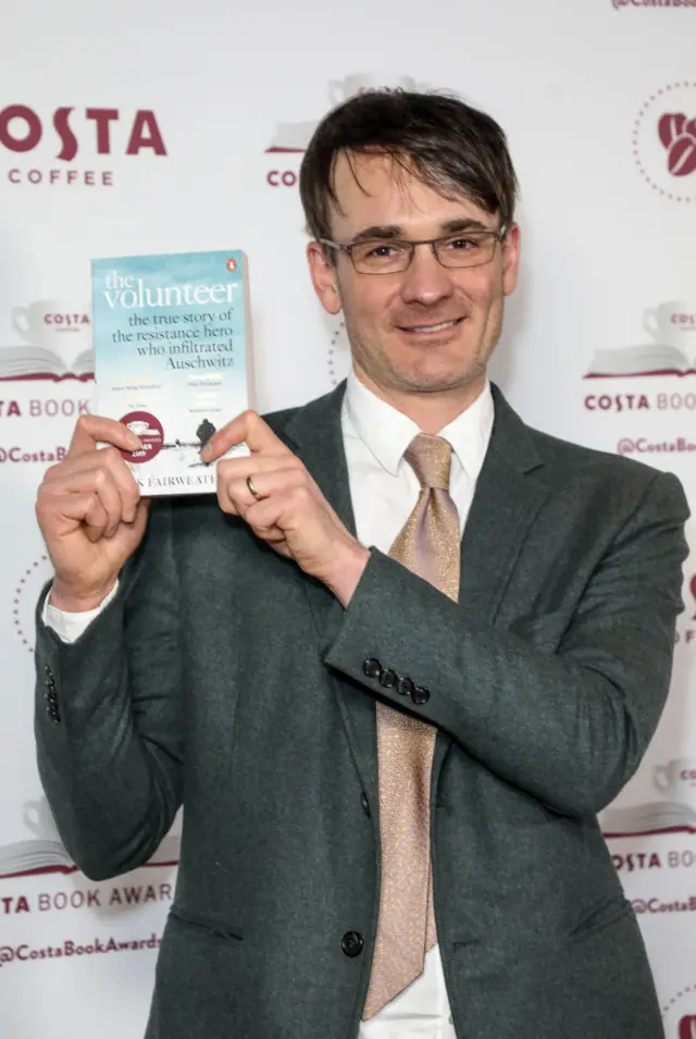 Jack Fairweather attends The Costa Book Awards 2019