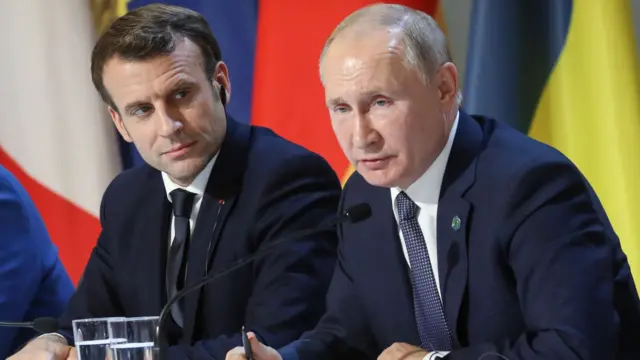 Macron and Putin