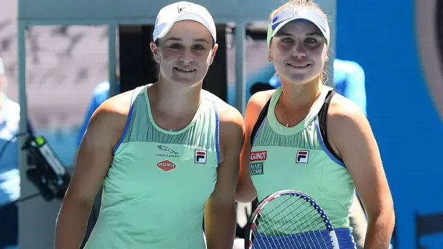 Ashleigh Barty and Sofia Kenin