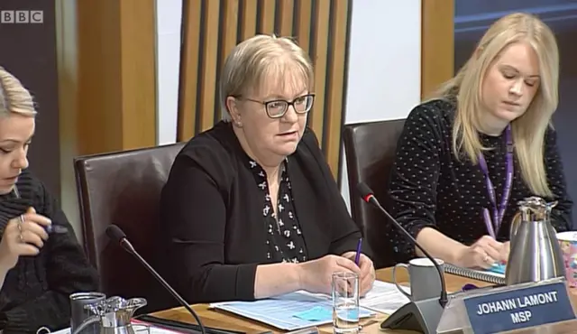 Committee convener Johann Lamont