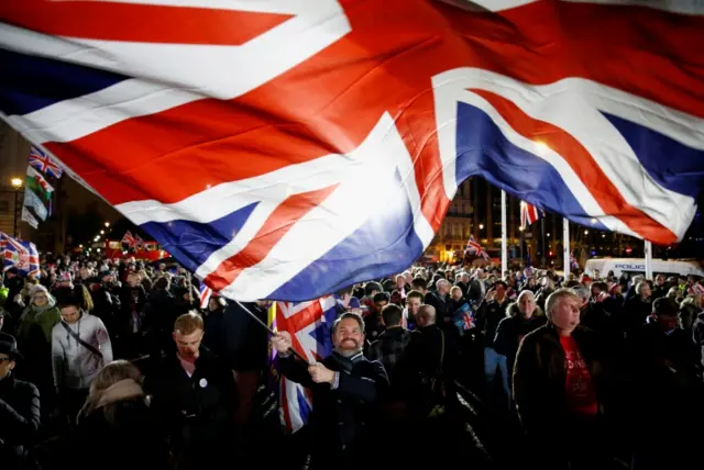 Brexit rally in Parliament Square