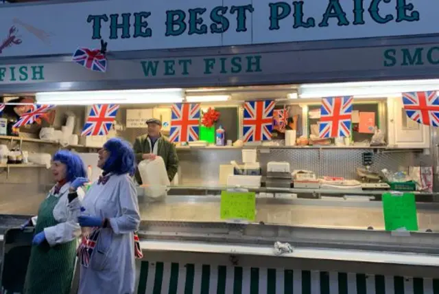 Market traders in Romford