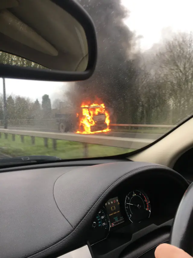 Lorry fire