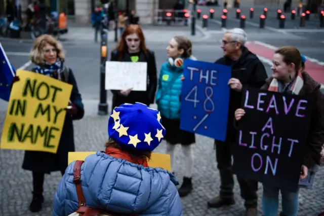 Pro-EU supporters in Berlin