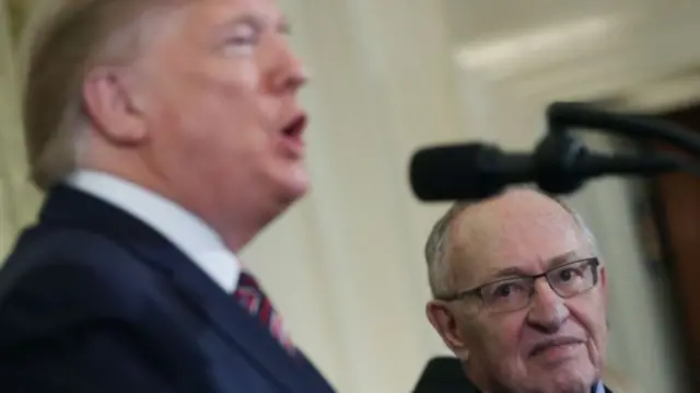 Alan Dershowitz and Donald Trump