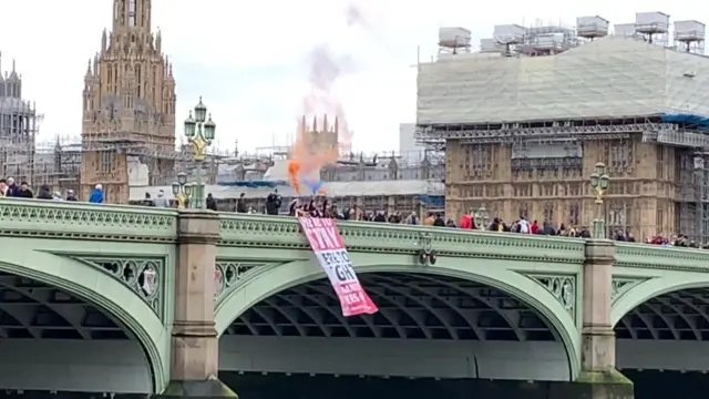 Banner and flares