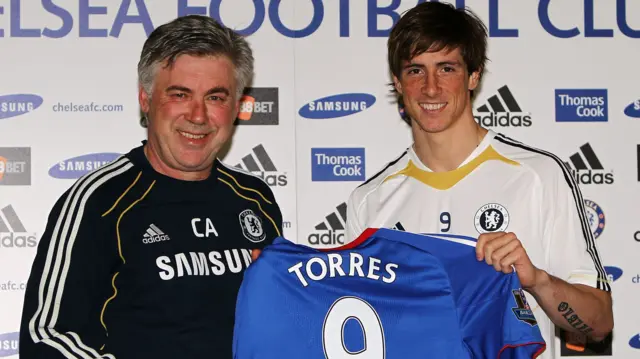 Carlo Ancelotti & Fernando Torres