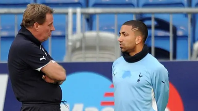 Aaron Lennon and Harry Redknapp