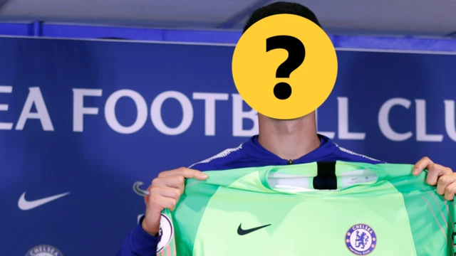 A player covered by a question mark