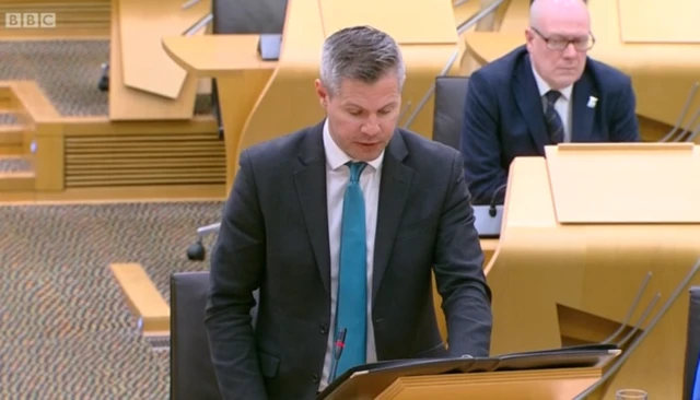 Finance Secretary Derek Mackay