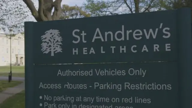 St Andrew's healthcare sign