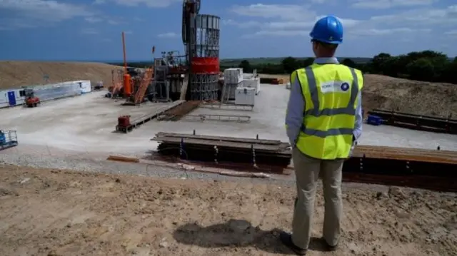 Mine under construction at Dove's Nest Farm, Sneaton, North Yorkshire