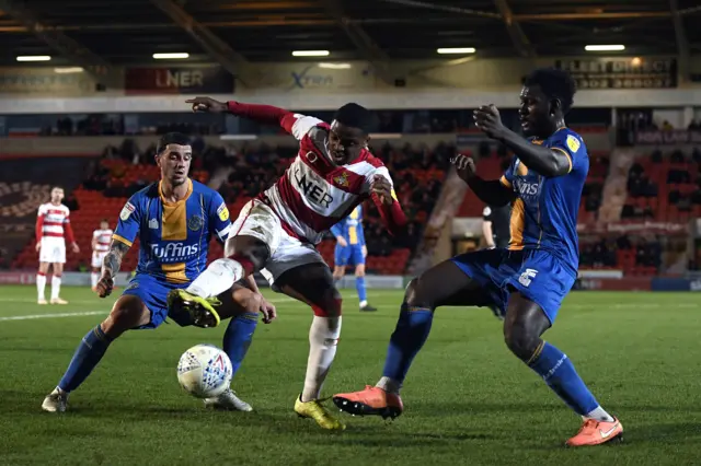 Shrewsbury Town players