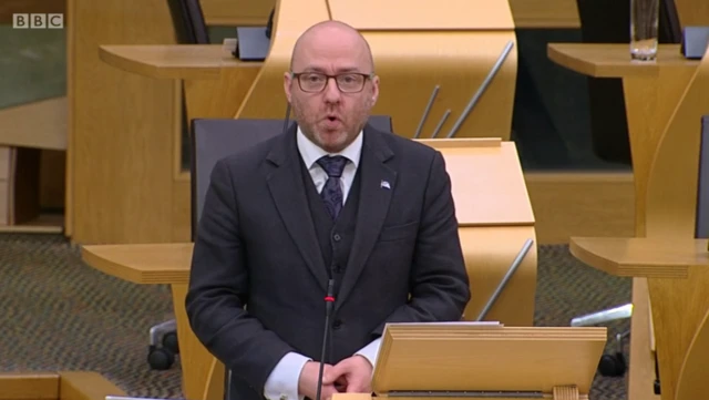 Scottish Green co-leader Patrick Harvie