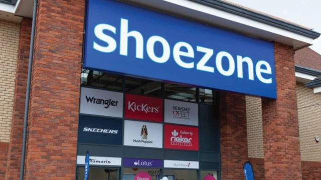 Exterior of Shoe Zone store