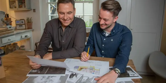 David Walliams with ride designs