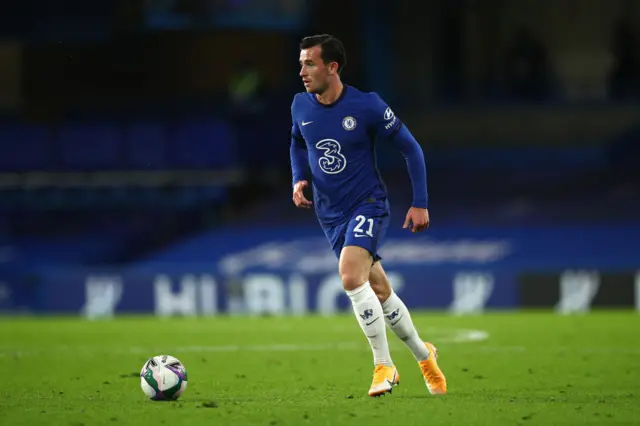 Ben Chilwell playing for Chelsea