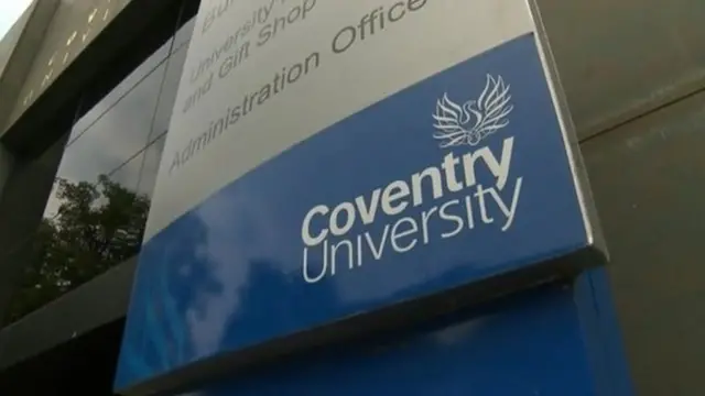 Coventry University sign