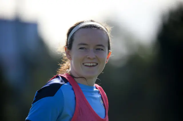 Rose Lavelle at Man City training