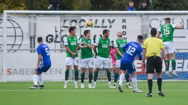 Daniel Higgins free-kick