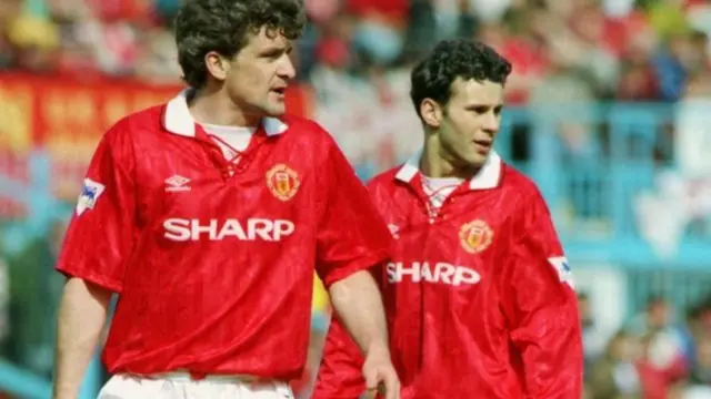 Mark Hughes and Ryan Giggs