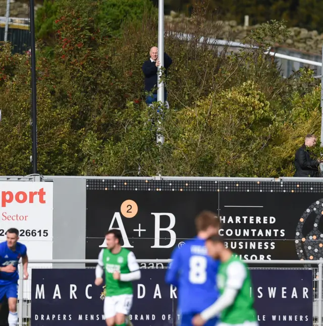 Fan on pole