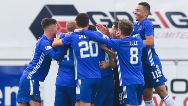 Cove player celebrating