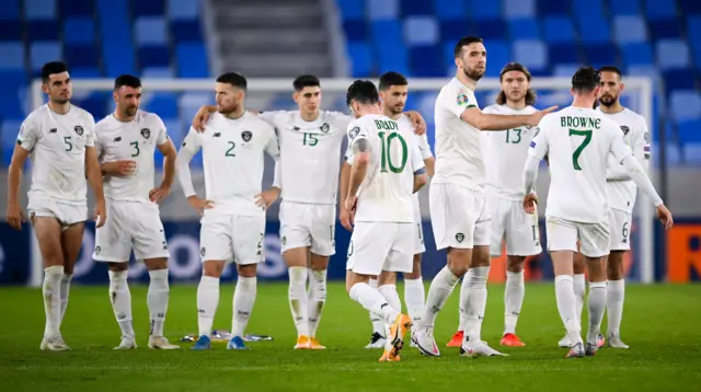 Gutted Ireland players