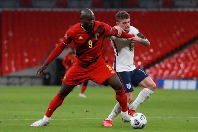 Romelu Lukaku and Kieran Trippier