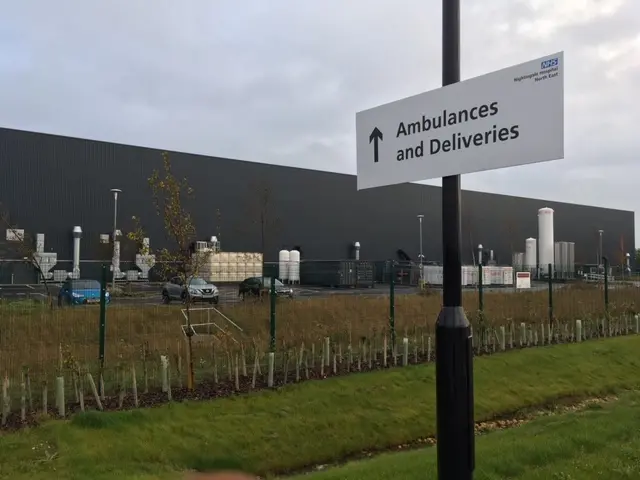 A sign outside Sunderland Nightingale Hospital