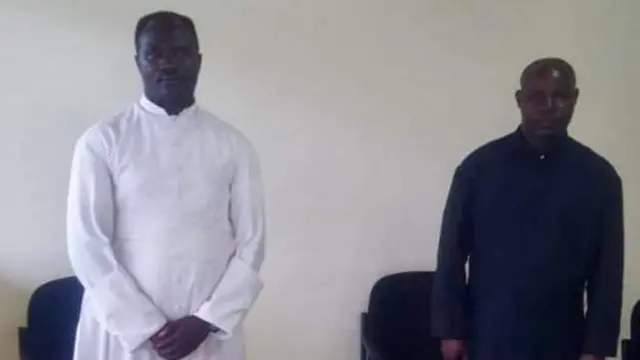 Father Emmanuel Ndagijimana and Father Felicien Nsengiyumva