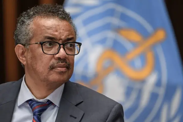 WHO head Tedros Ghebreyesus