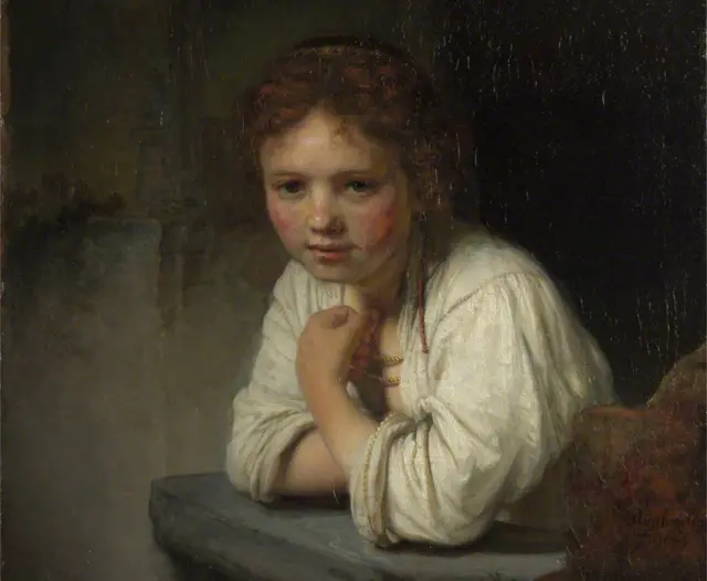 Girl at a Window Rembrandt van Rijn (1606–1669)