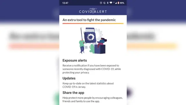 Jersey Covid Alert app works