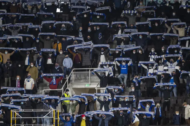 Finland fans back in the stands