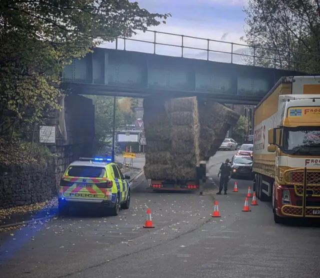 Stuck lorry