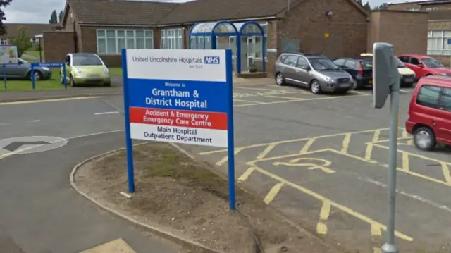 Grantham hospital entrance