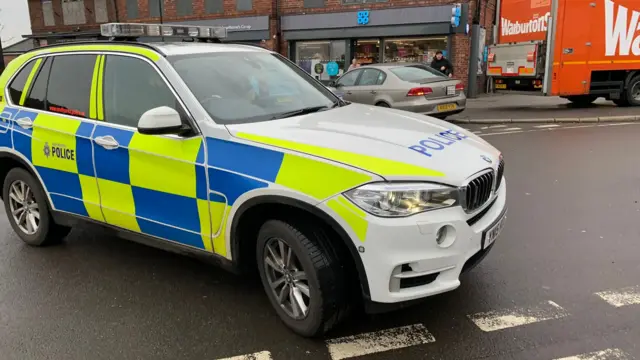 A police car