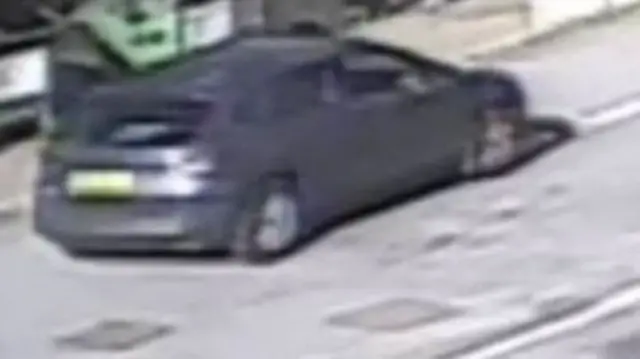 CCTV image of car