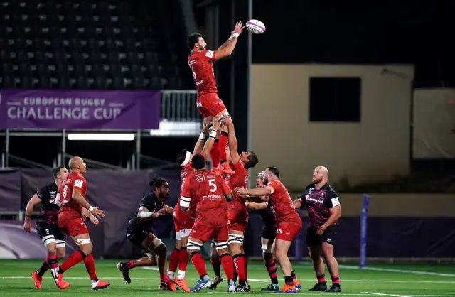 Bristol v Toulon line-out