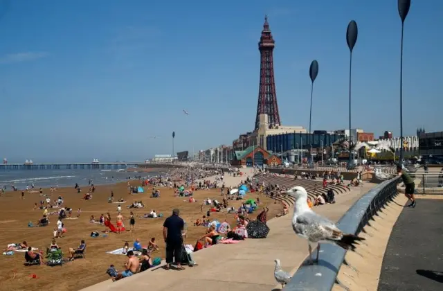 Blackpool beach