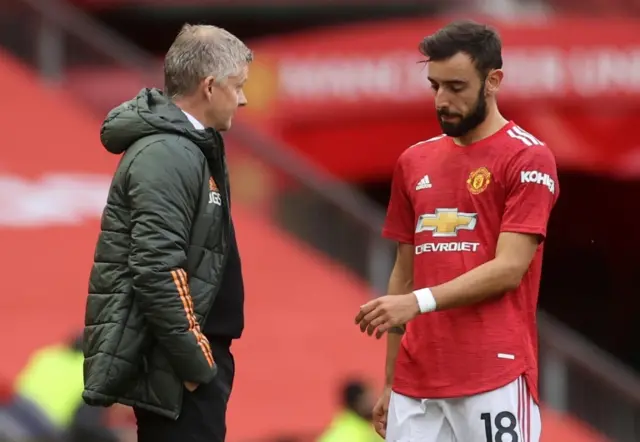 Ole Gunnar Solskjaer and Bruno Fernandes