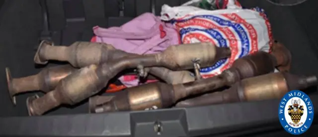 Stolen catalytic converters