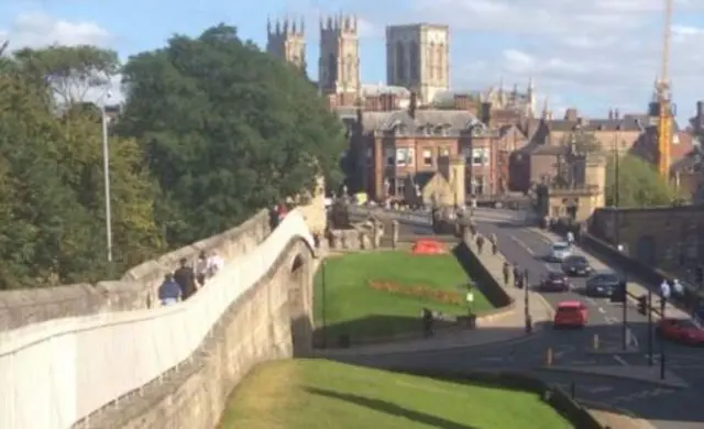 York Minster and bar walls