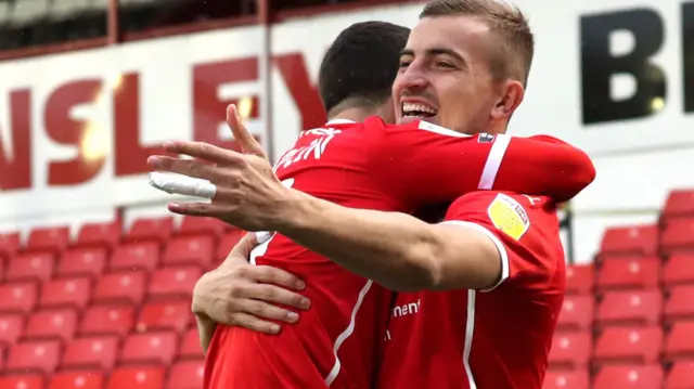 Barnsley celebrate