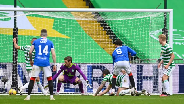 Connor Goldson scores Rangers' second goal